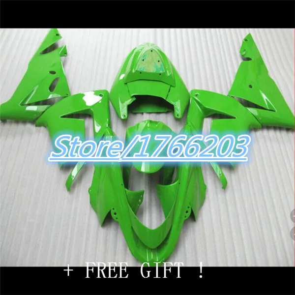Набор обтекателей для мотоциклов KAWASAKI Ninja ZX10R 04 05 ZX 10R 2004 2005 ABS Green|zx10r 04|zx10r fairings2005 zx10r