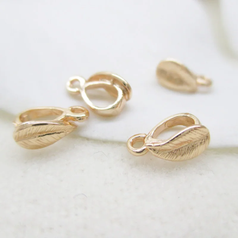 Светло Золотой Цвет Медь маленькие листья кулон головы 7 5 * мм 3 6 30 шт.|small leaf|copper
