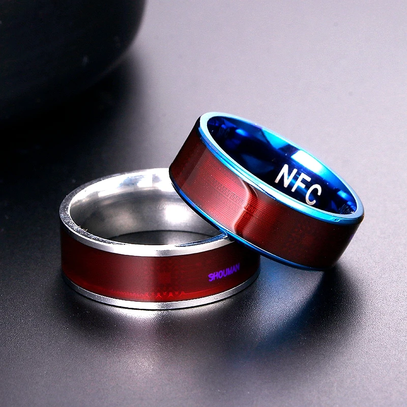 Фиолетовый чип смарт Кольцо Волшебный палец NFC Кольцо IC ID карта NFC телефон водонепроницаемый смарт цифровое кольцо