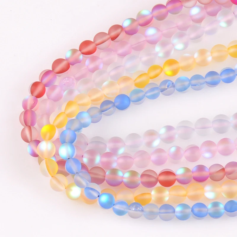 Бусины из искусственного камня светящиеся в темноте 6 мм около 24 шт. YKL0669-6 |