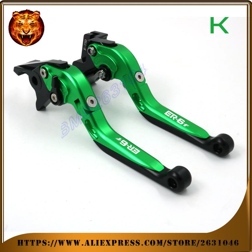 Для kawasaki ER 6f ER6f 2006 07 08 09 2014 2015 2016 с логотипом мотоцикла регулируемый складной