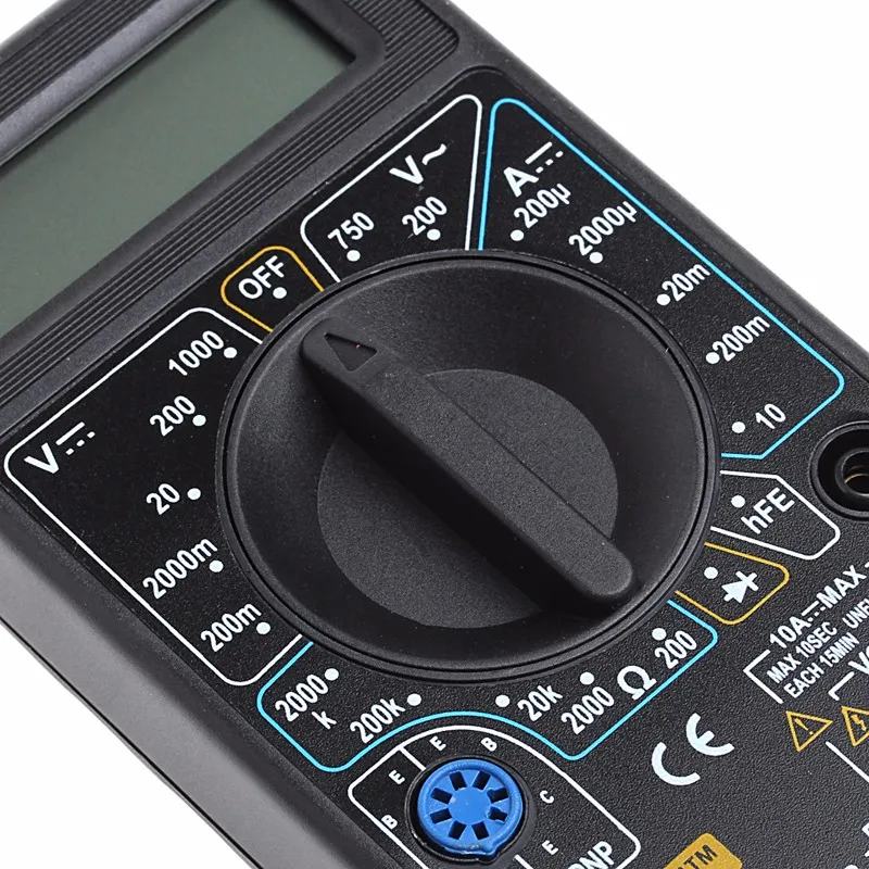 

Hot Selling DT-830B Multimeter LCD Auto Range Digital Voltmeter Ohmmeter Volt Tester 1A0693