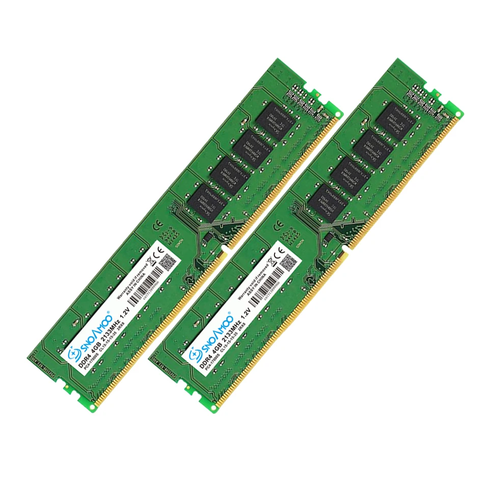 SNOAMOO Новый настольный ПК DDR4 8 Гб 2133-2400 МГц CL15 PC4-17000S 1 2 в 2Rx8 288-Pin DIMM для Intel компьютера