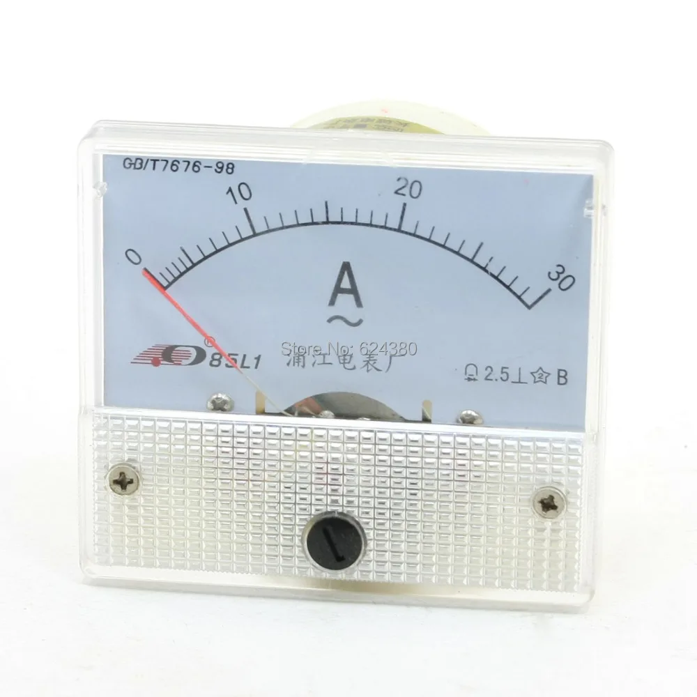 

Указатель амперметр переменного тока 0-30 А, 1 А, 2 А, 3 А, 5 А, 10 А, 15 А, 20 А, 30 А, 50 А, Аналоговый амперметр, панель амперметра, измеритель тока, амперметр 85L1