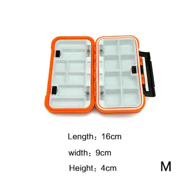 GUGUFISH High Quality Plastic Fishing Tackle Box 30 Compartments Lure Fishing Box Double Layer Fishing Box Fishing Accessories - Цвет: L