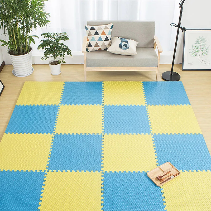 

Color EVA Foam Baby Toy Puzzle Play Mat Interlocking Game Exercise Gym Floor Pad Child Kid 30x30x1cm 10Pcs