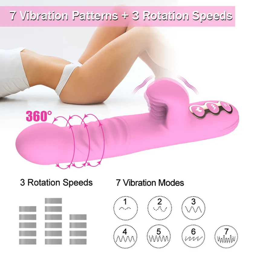 Вибратор автоматический электронный 7 скоростей массаж языка вибратор точки G