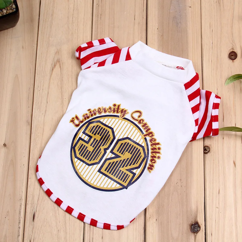 HU Милая Новая модная повседневная футболка для собак хлопковая рубашка свитер