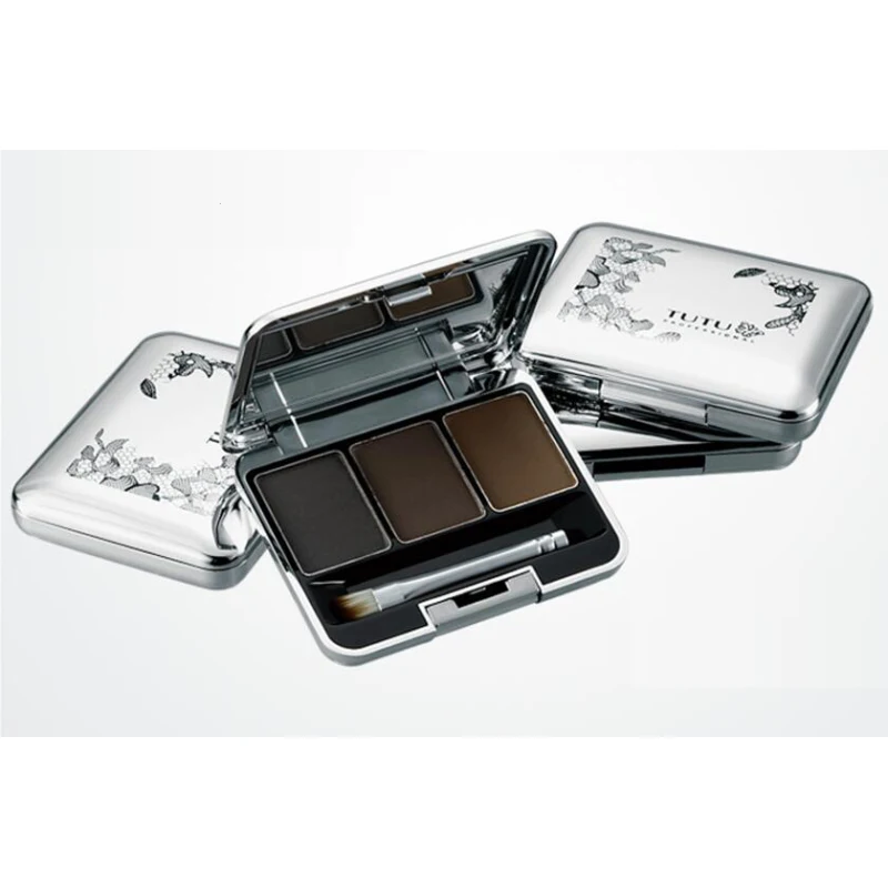 3 Color Eye Shadow Powder Long-Wear Brow Palette Delicateds Eyebrow Powders Palettes Natural Makeup S30 | Красота и здоровье