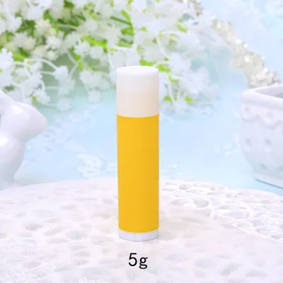 Yellow white 100 шт 5 г/5 мл Пустые контейнеры для гигиенической помады пустые косметические емкости для образцов флакон компактный клей карандаш прозрачная бутылка для путешествий - Цвет: Yellow white