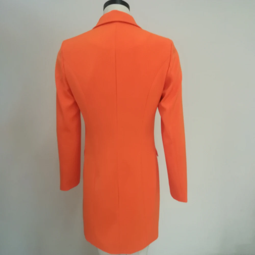 

wholesale cheap orange sexy girl new arrivals 2019 v neck women classic party club bandage top coat