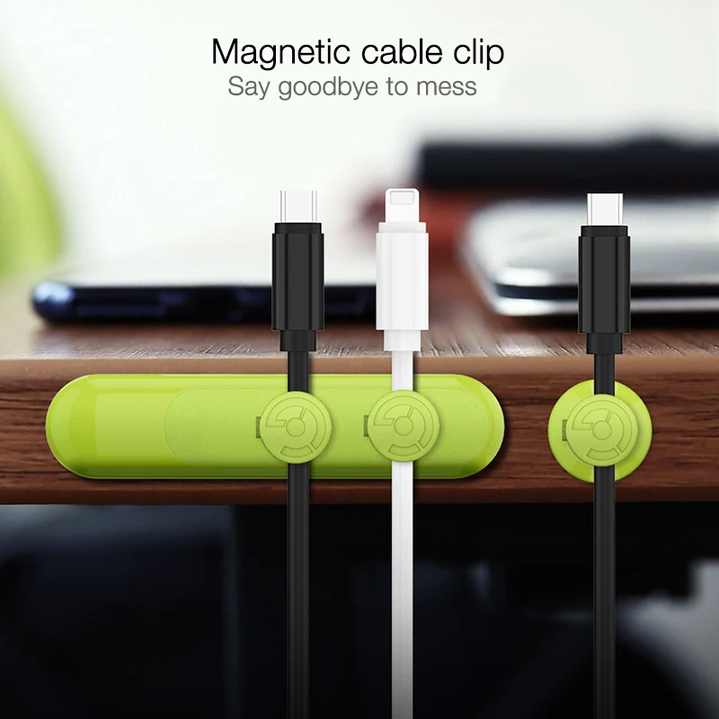 Tendway магнитный держатель для намотки кабеля Настольный usb-кабель органайзер