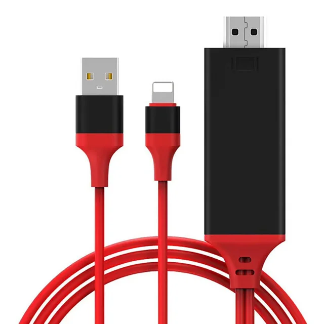 USB 8 контактный HDMI HDTV AV кабель адаптер для iPhone 6 6S 7 Plus X 5 5S SE видео разъем зарядный