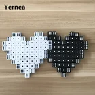 Yernea 100 шт Высокое качество 14 мм игральные кости черный и белый квадратный угловой набор костей для ролевых игр головоломка игральные кости оптом Клубные Вечерние игры
