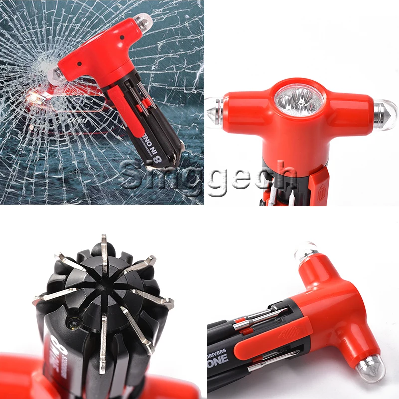 Автомобильный многофункциональный безопасный молоток 8 в 1 для Renault Duster Laguna Megane 2 3