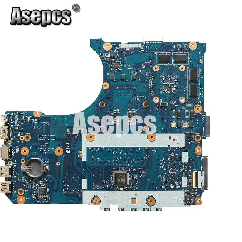 Asepcs N551JM материнская плата для ноутбука For Asus G551JM N551JW N551J N551 тест оригинальная I5 4200H