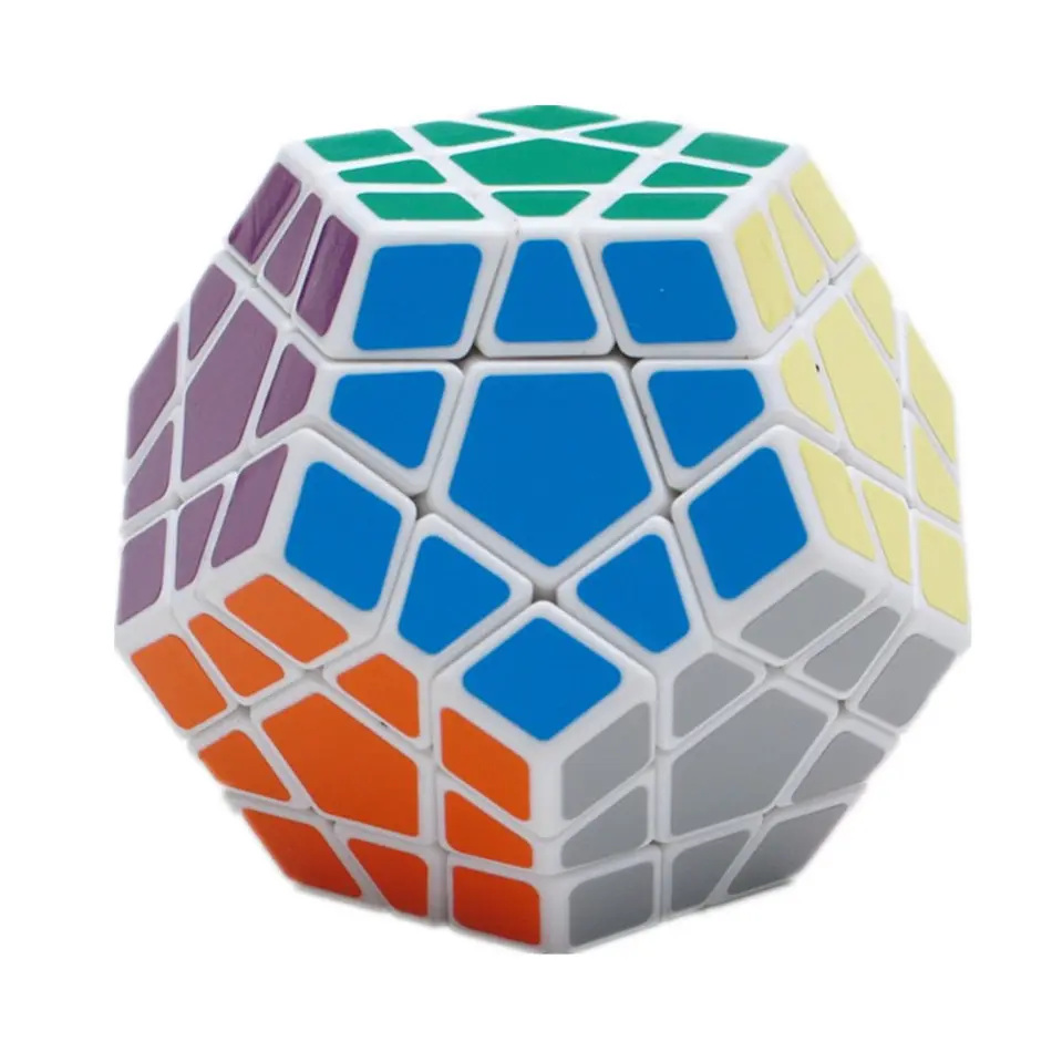 Shengshou 3x3 кубик рубика Megaminx черный белый стикер 3x3x3 магический куб-мегаминкс 3 слоя