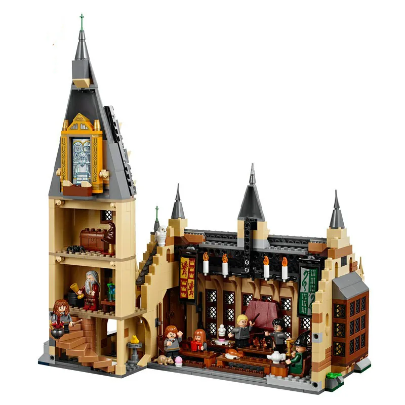The 75954 Hogwarts Great Wall набор модель строительные блоки дом Детская игрушка для подарка