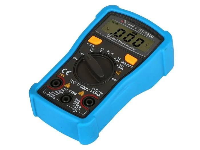 Мини Многофункциональный цифровой мультиметр Minipa ET-1800, ручной, Автоматический диапазон