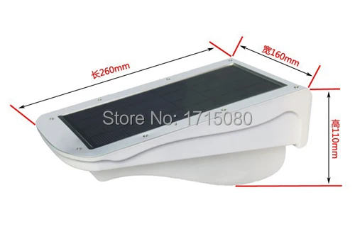 Новинка 2016 38 светодиодов светодиодная солнечная энергия датчик движения садовая