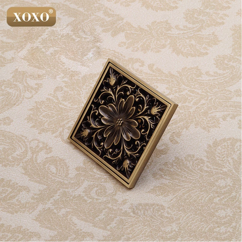 XOXO 4 &quot10*10 см евро квадратная античная латунь Искусство вырезанные цветы для