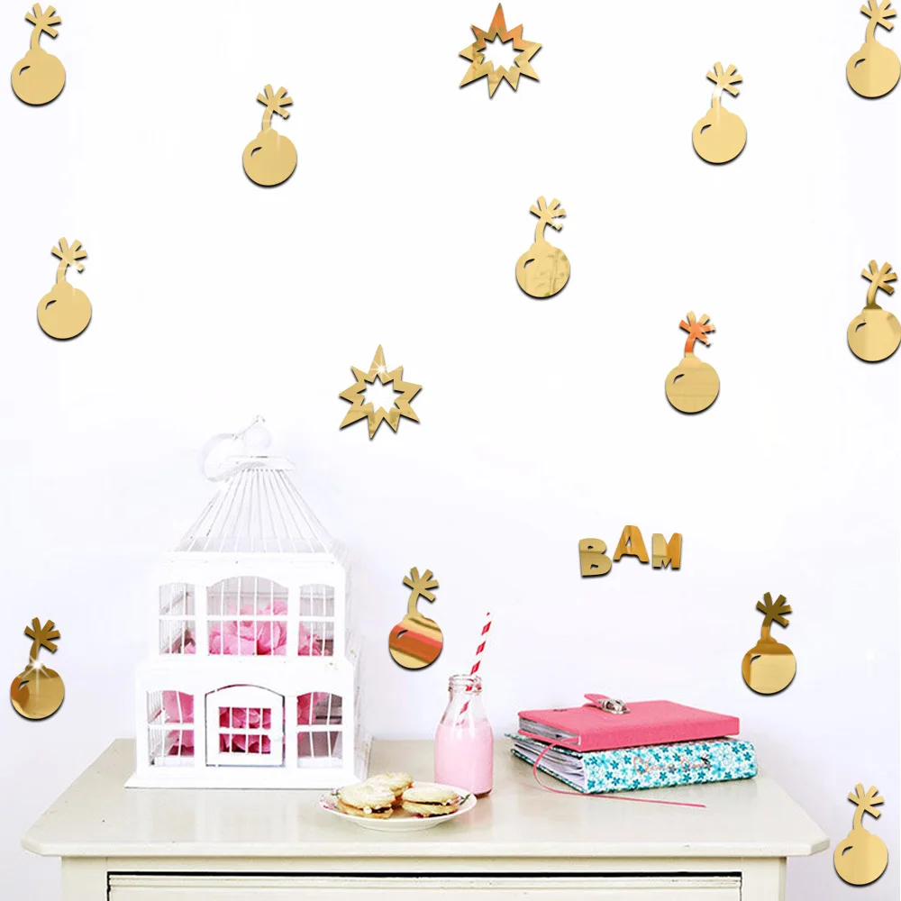 Новинка высококачественное украшение для детской комнаты funlife настенное зеркало