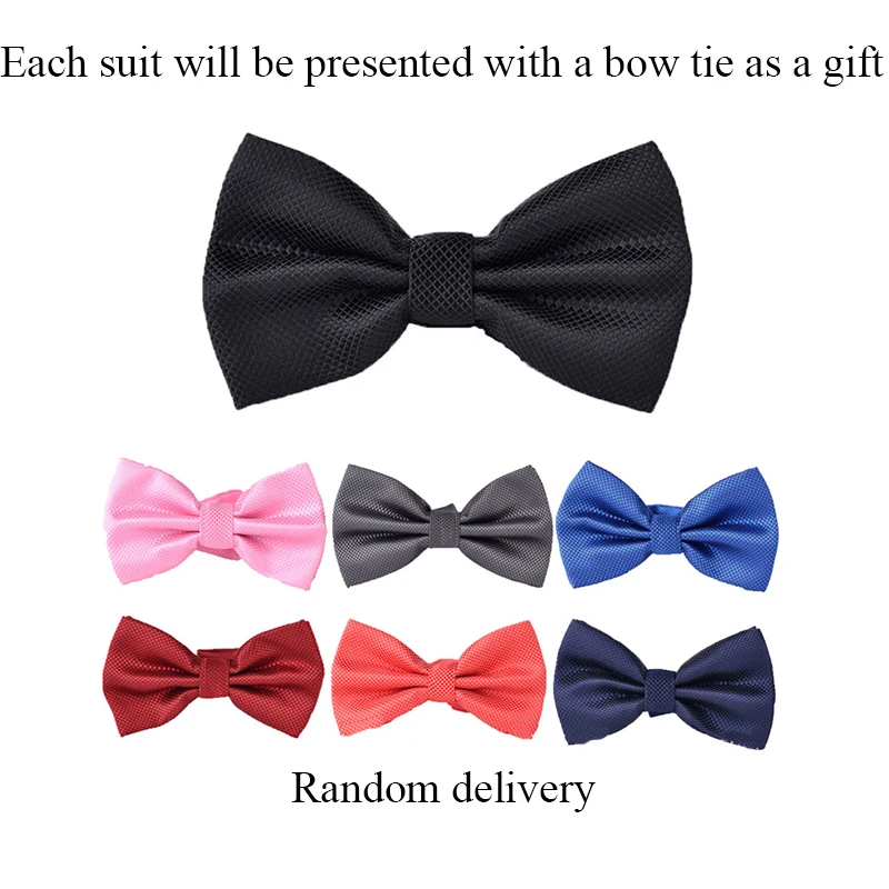 Мужские деловые костюмы YUNCLOS облегающие смокинги из 3 предметов (жилетка и брюки)