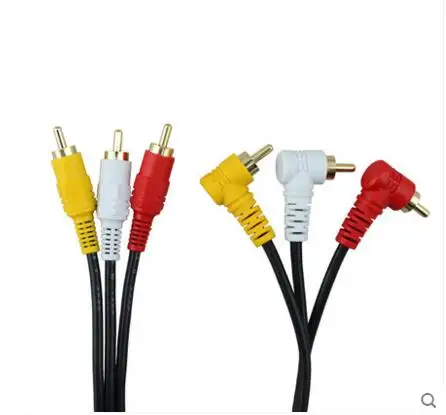 Аудиокабель 3RCA аудиокабель 3 RCA штекер AV кабель для DVD CD ТВ усилителя проектора