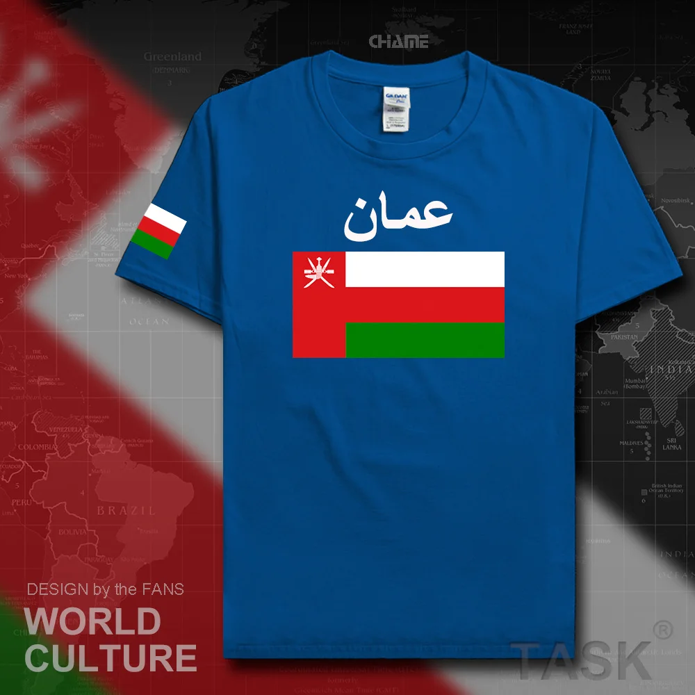 Мужская футболка Омани Султанат Оман модная 2017 этической команды 100% хлопок