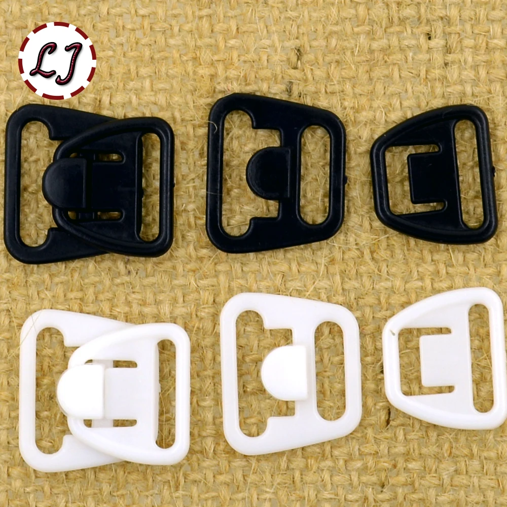 10 компл./лот черный белый цветок ремесел прямоугольник лента застежка крючок и на