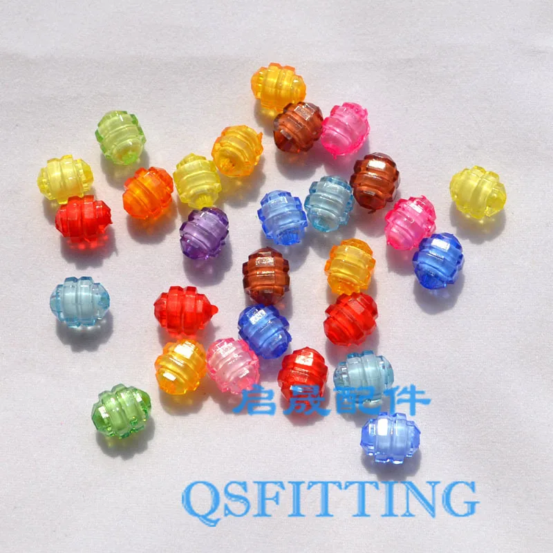 Разноцветные акриловые бусины прозрачные овальные в бусинах сделай сам