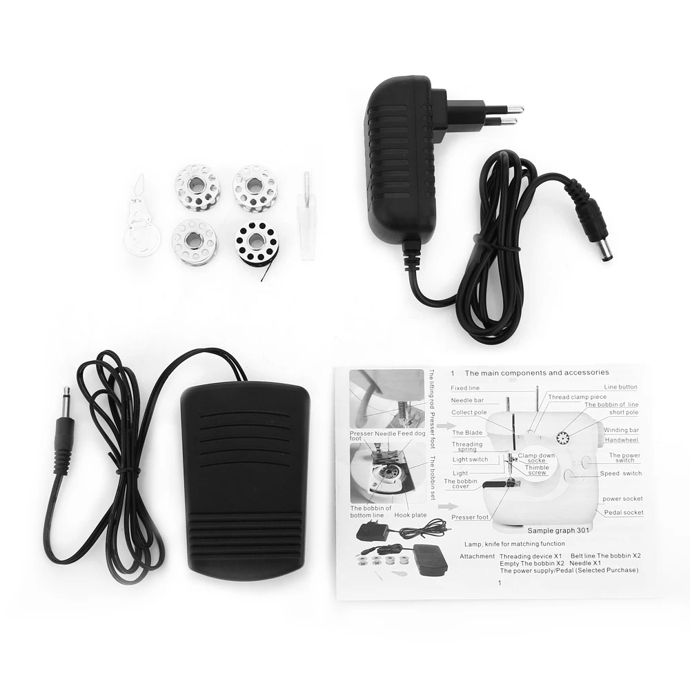 Onsale мини швейная машина портативная двухскоростная многофункциональная