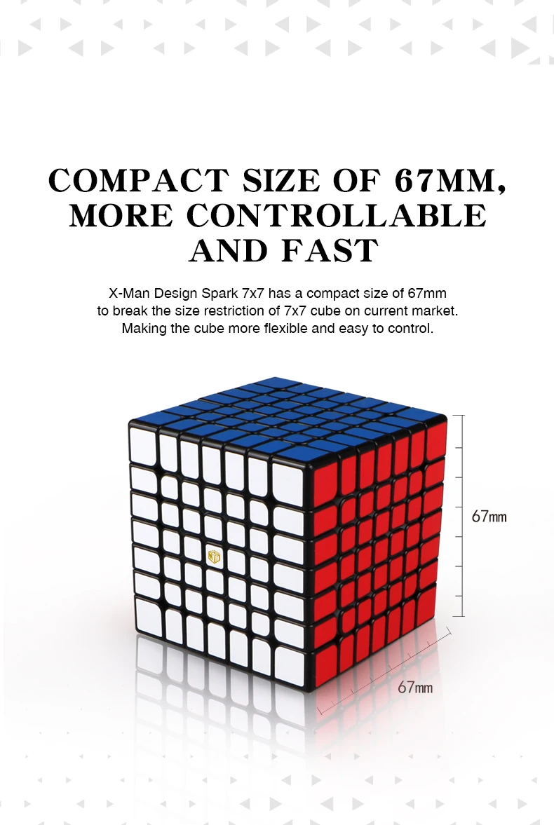 Mofangge X-Man Design SparkM 7x7 Магнитный куб Qiyi Spark M 7x7x7 скоростные кубики WCA головоломка волшебный куб пазл игрушки для детей