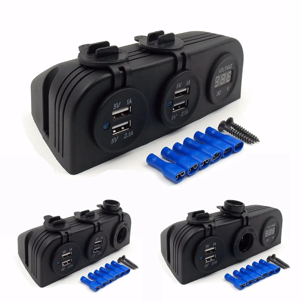 Сплиттер панели модуля сделай сам адаптер питания для автомобиля 5 В 2 1 А двойное
