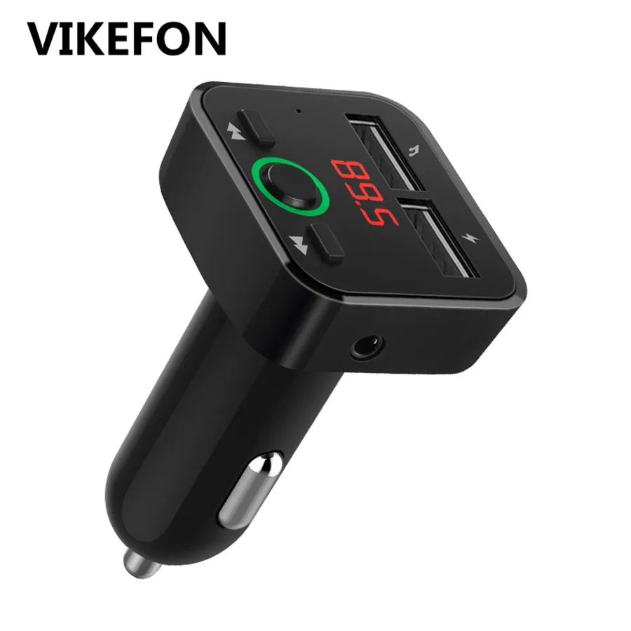 Новое V5.0 автомобильное зарядное устройство для мобильного телефона, громкая связь, fm-передатчик, Bluetooth 5,0, автомобильный комплект, ЖК MP3-плеер, двойное автомобильное usb-устройство для зарядки телефона