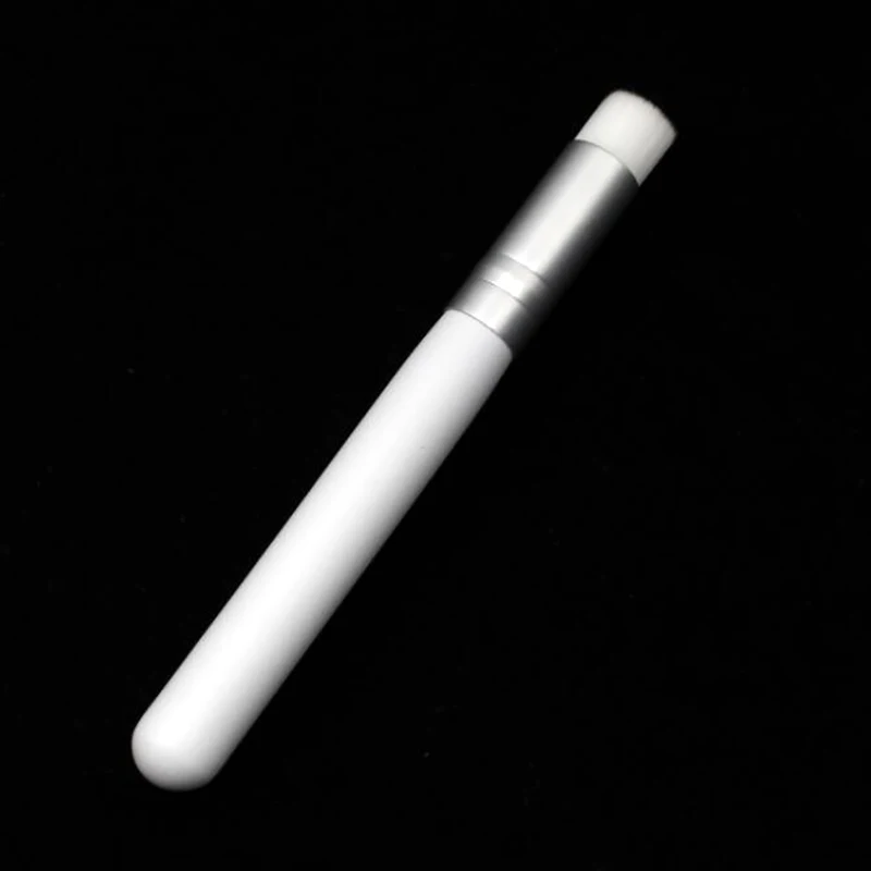 White Silver WS 10 шт. профессиональная черная, белая, розовая, Глубокая чистка носа, щетка для мытья, плоская выпуклая головка, очиститель, отшелушивающая Очистка лица, щетка - Handle Color: White Silver WS