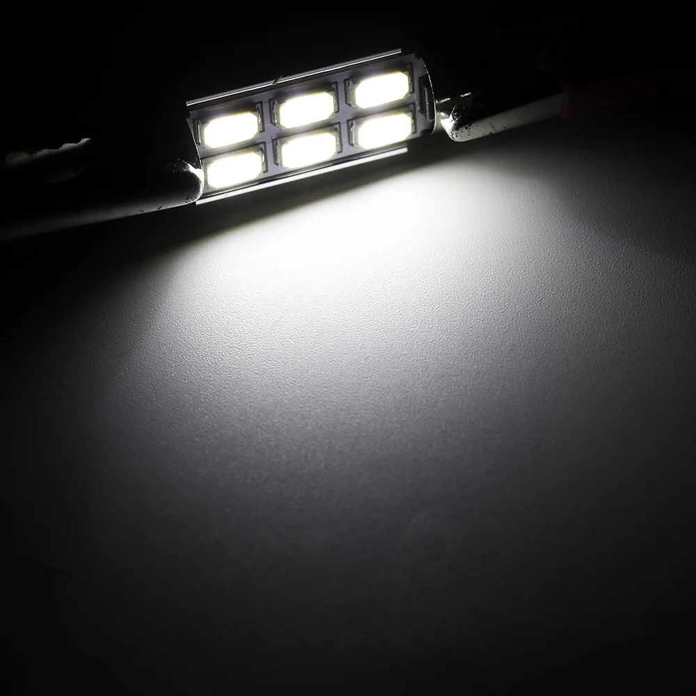 Новая мода Festoon CAN BUS LED error free 5630 5730 6 31 мм 36 39 41 C5W smd Крытый чтения белая лампа