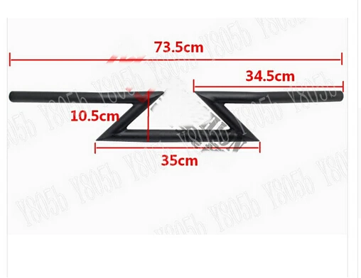 Мотоциклетный руль 7/8 дюйма 22 мм Z образные стержни для Yamaha VStar 400 650 1100 1300 Virago Xv 250 535
