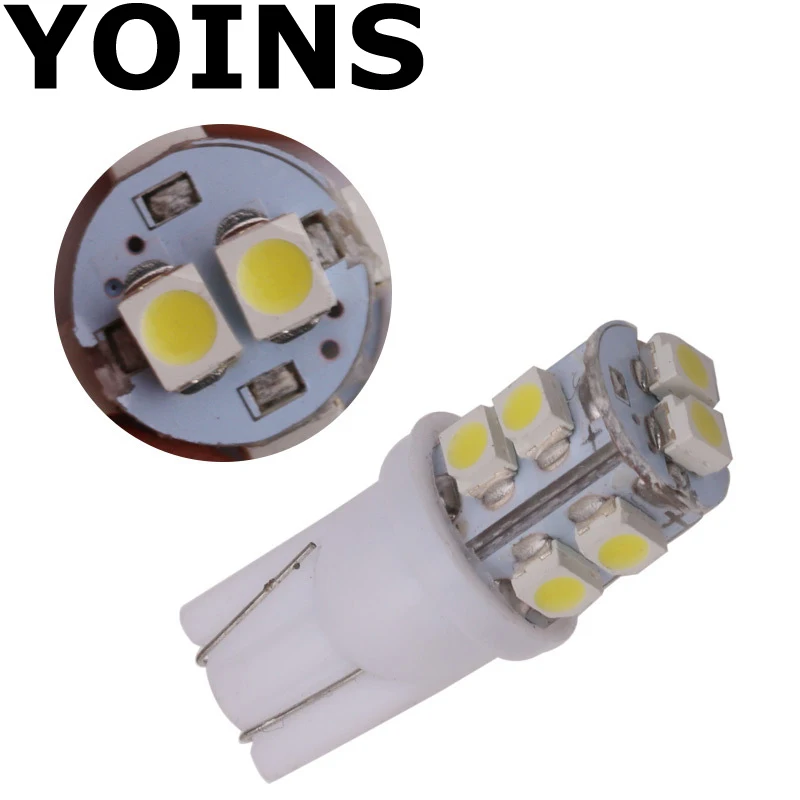Новый супер яркий белый 2x T10 194 168 192 W5W 3528 SMD 10 светодиодный автомобильный