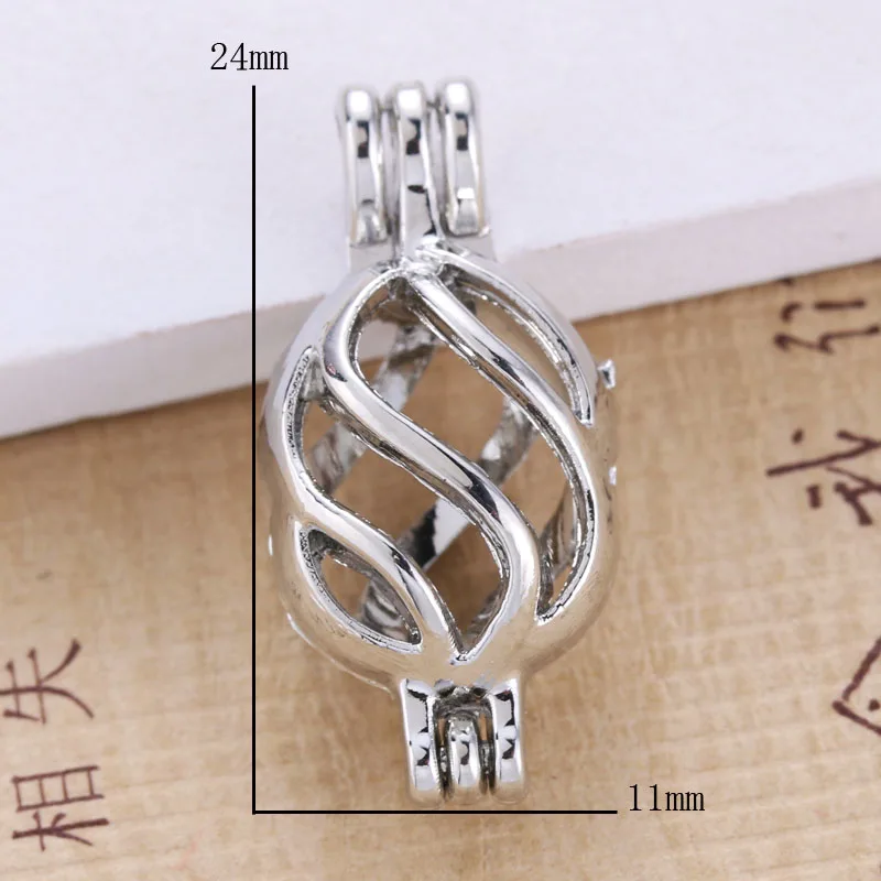 6 шт яркие серебряные жемчужные клетки для изготовления ювелирных изделий бусины