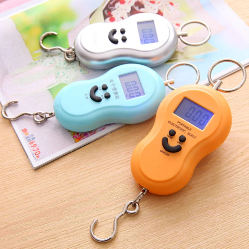 

High-Precision Portable 50kg Electronic Called Backlit Display Mini Weighing Hook Hand-held Scale Weight Measurement Tool