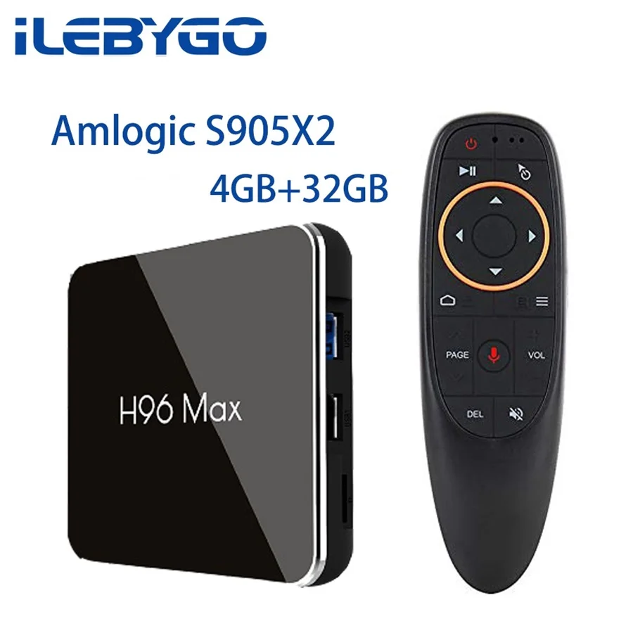 ТВ приставка H96 MAX X2 4 ГБ 32 64 Android 9 0 S905X2 USB3.0 1080P H.265 4K телеприставка Google Play H96MAX Smart TV