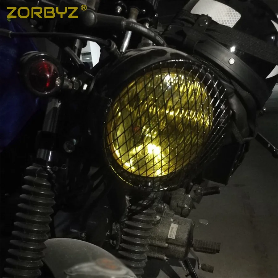 ZORBYZ 6 3 мотоциклетная боковая фара круглая крышка для гриля маска крейсера