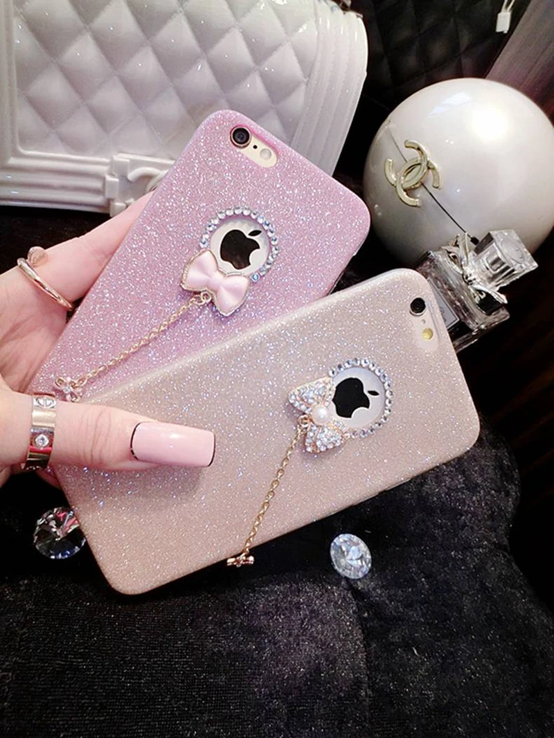 HOCAYU 3d бабочка бантик мобильный телефон чехол для iPhone 5 5S SE 6 6s 6plus 7 7plus 8 8plus