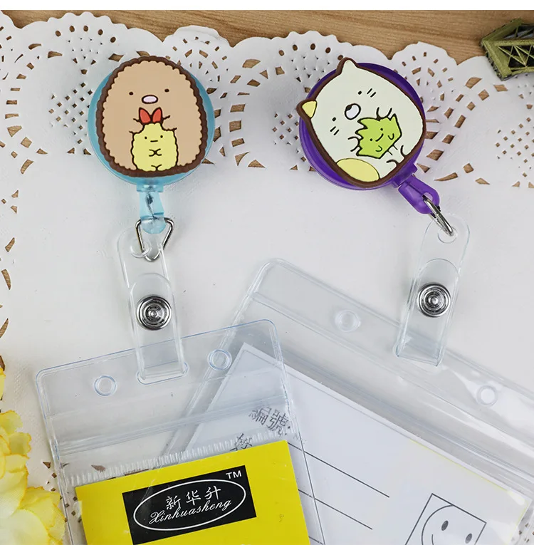 Япония SAN X Sumikko Gurashi выдвижной Бейдж высокого качества силиконовый чехол с
