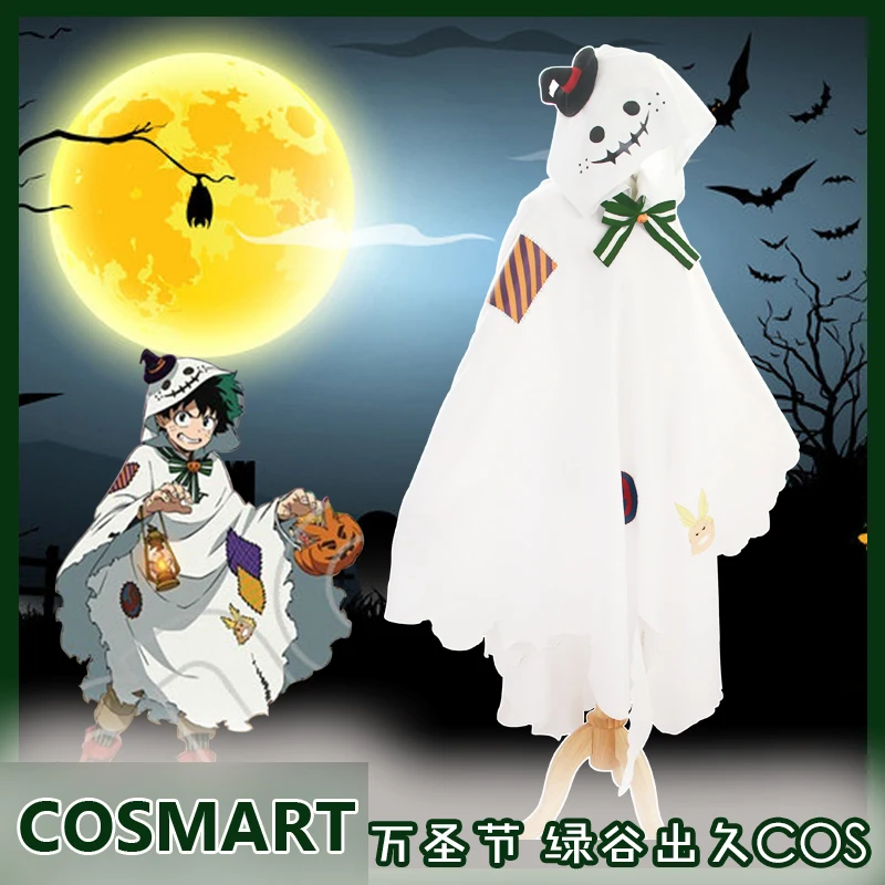 [STOCK]Anime Boku no MY HERO ACADEMIA Figure Midoriya Izuku Halloween Cosplay Costume Hoodie Cape Cloak Party Suit For Women Out |