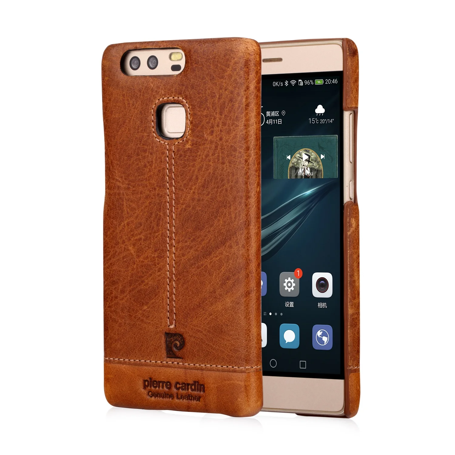 Чехол из натуральной кожи премиум класса Pierre Cardin легкий тонкий жесткий чехол с