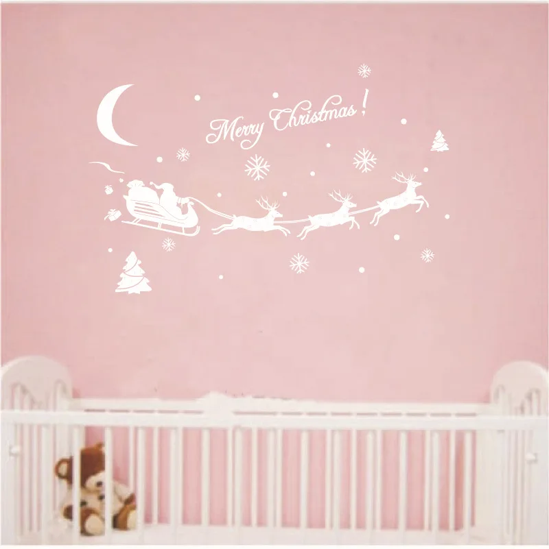 Popular Christmas Decoration Window Stickers Home Decor Decals Xmas House | Дом и сад