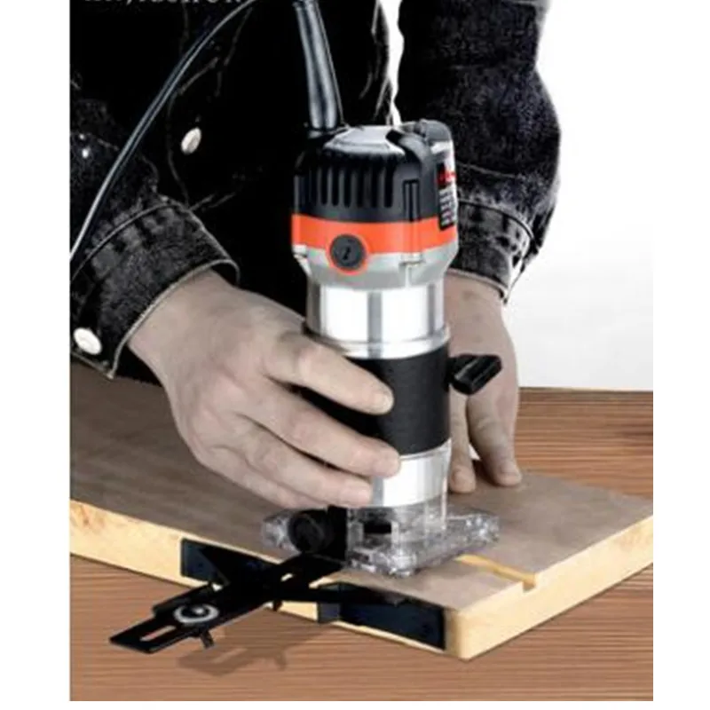 Electric hand wood trimmer wood router 6.35mm collet engraving machine plastic /aluminum body variety suit