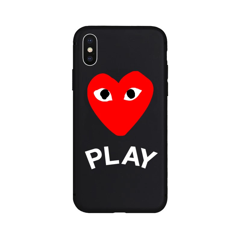 Play Heart Мягкий чехол для iPhone 5 5S SE 6 6s Plus 7 8 мультяшный Кот Чехол телефона с узором 10 X